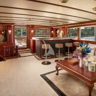 Interior salon lounge area