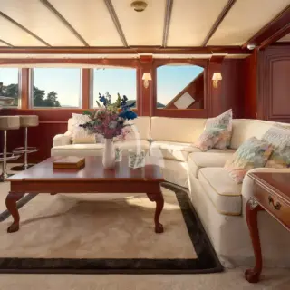Interior salon view