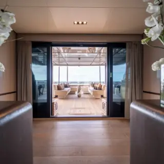 View to aft deck from Salon