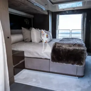 Master Stateroom with drop down balcony