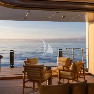 MALIA - Beach club seating dusk