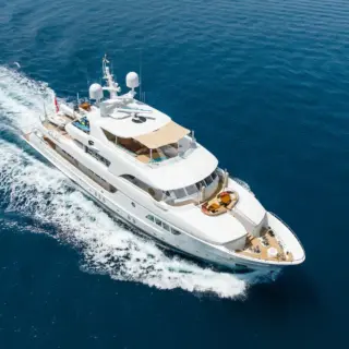 View from above underway