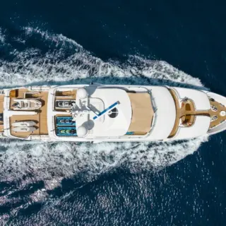 View from above underway