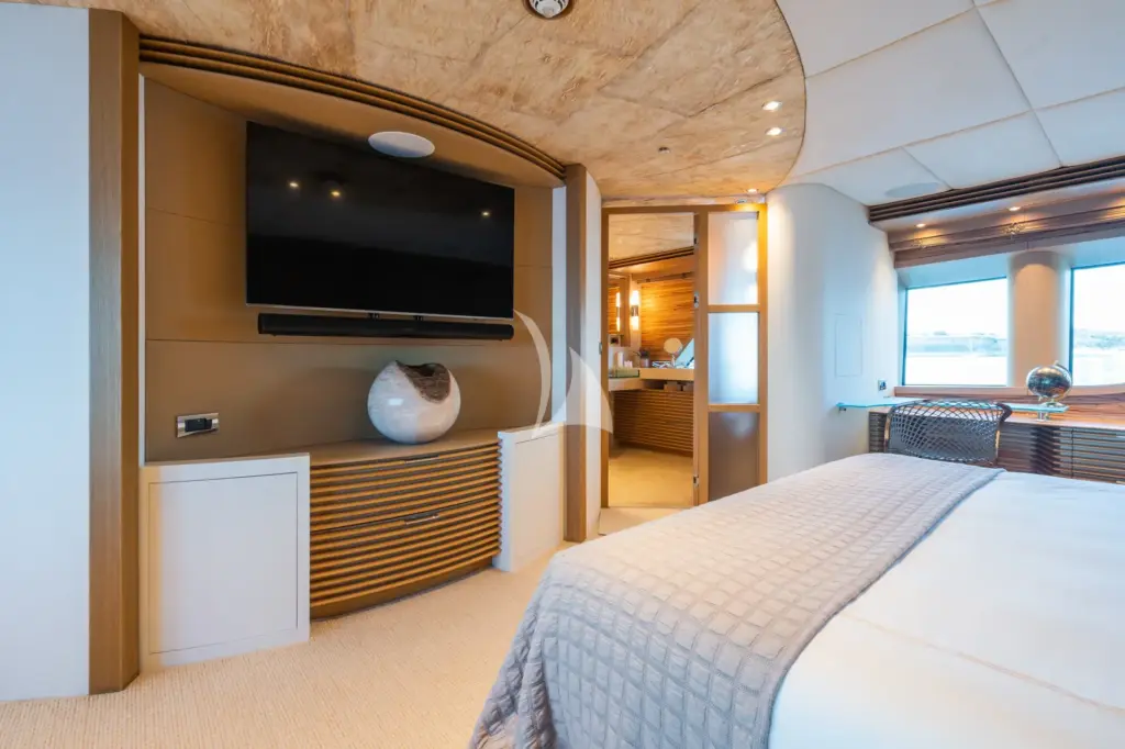 SERENITY - Master stateroom with Smart TV
