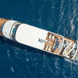 Aerial view underway