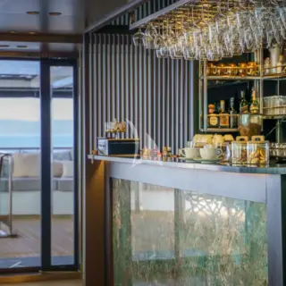 Main saloon bar on upper deck