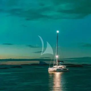 NORDVÆR at anchor