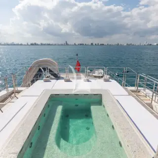 Sun deck looking aft - Jacuzzi