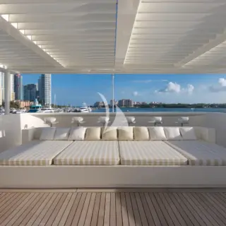 Large sunpad on sun deck