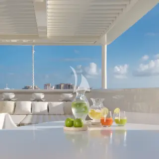 Light refreshments on sun deck