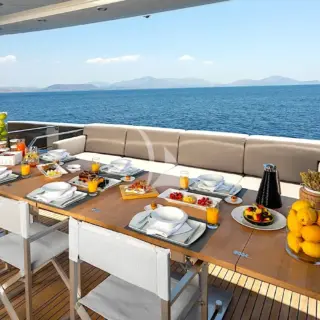 Aft deck - dining area