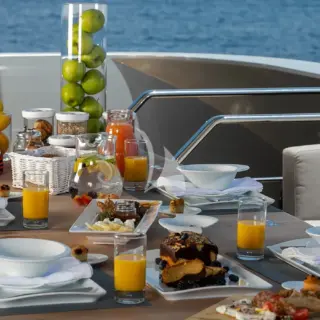 Aft deck - dining area