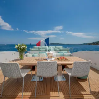 Main aft deck dining