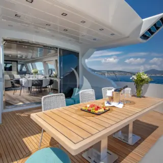 Main aft deck dining