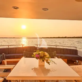 ALAYA - Aft Deck Sunset