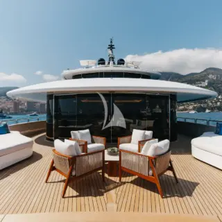 Principle's private foredeck area
