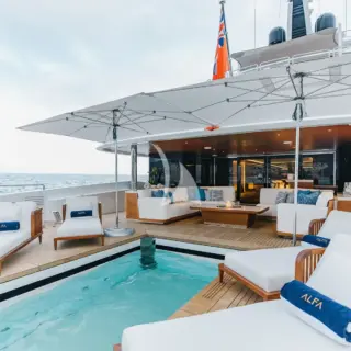 Main deck aft with swimming pool