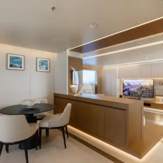 Principle's Salon aft on upper deck