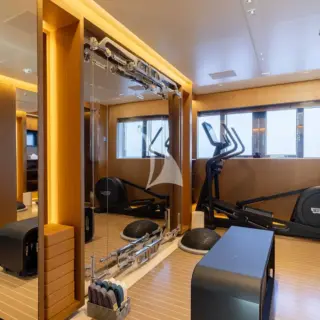 Principle's gym on upper deck