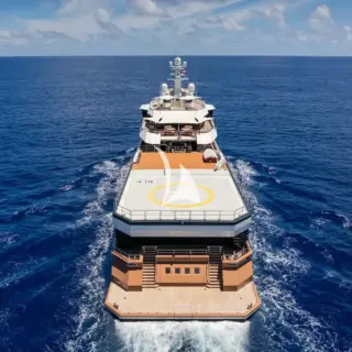 Ariel view of stern