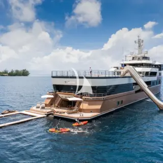 At anchor with toys