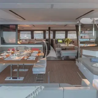 Dinner setup aft