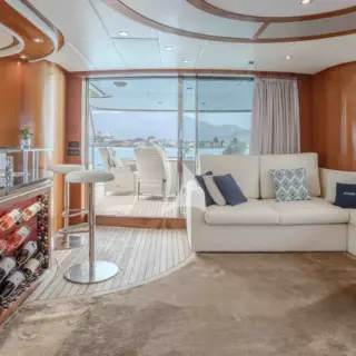 Main Salon Looking Aft