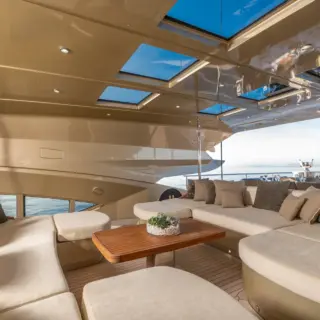 Bridge deck seating area