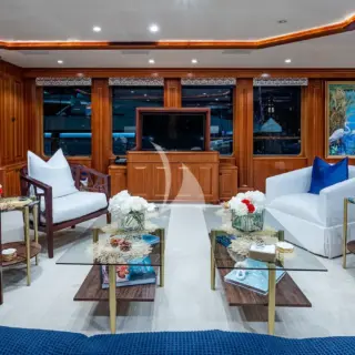 Main salon view to port