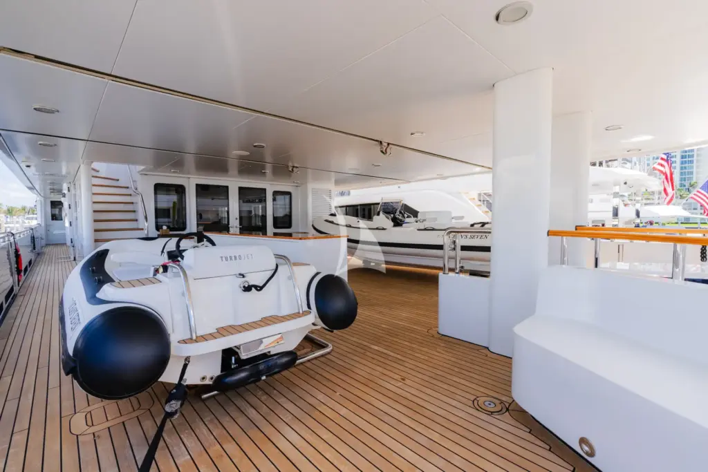 OCEAN'S SEVEN - Aft Deck Tender Storage 