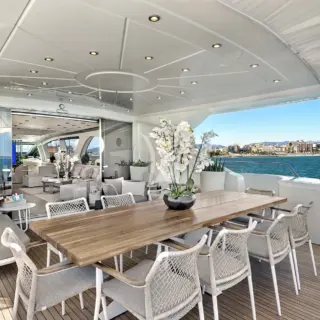 MRS GREY - aft deck dining