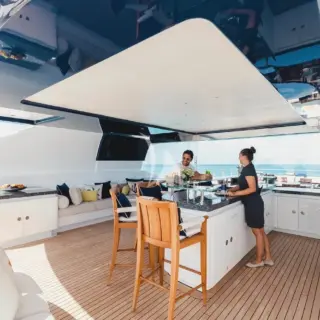 Sun deck bar