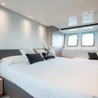 Master stateroom with sofa