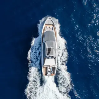 View from above underway