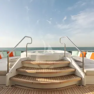 Sun deck jacuzzi