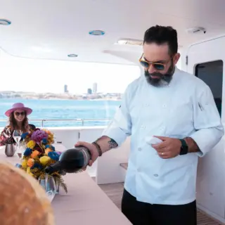Motor Yacht Voyager - Aft deck dining