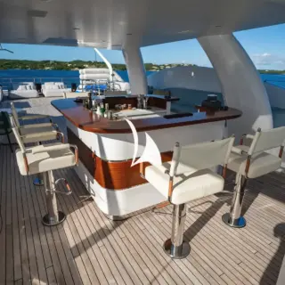 Sun deck bar