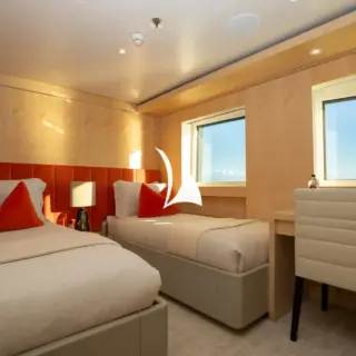 NOMAD - Main deck VIP double/twin cabin