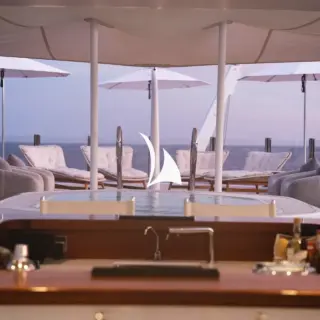 Sun deck jacuzzi