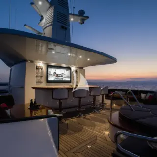 Sun deck aft - open air cinema