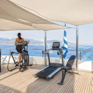 Bridge deck al fresco gym