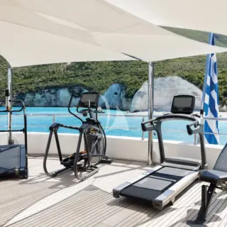 Bridge deck al fresco gym
