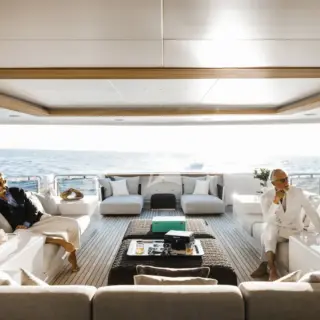 Main deck aft sitting area