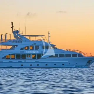 Underway at sunset