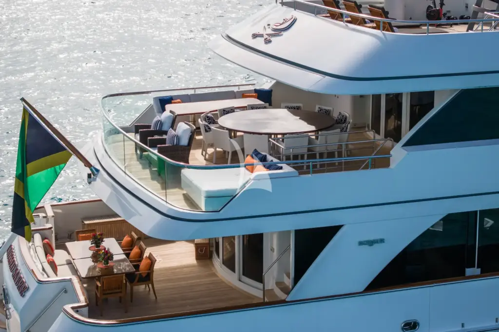 CROSSED SABRE - Aerial View Aft