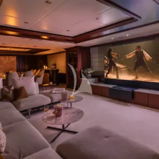 Main salon cinema setup