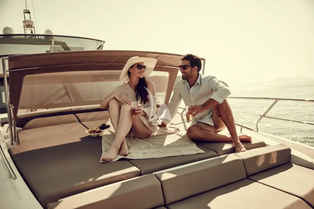 GOOD TIMES - The sunpads are ideal for relaxing & sunbathing on charter
