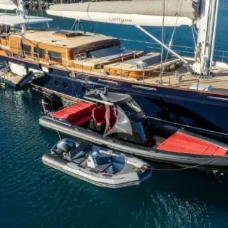 At anchor with toys