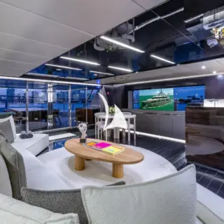 Upper deck lounge and bar
