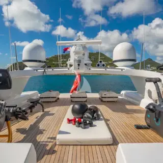 Sundeck gym setup